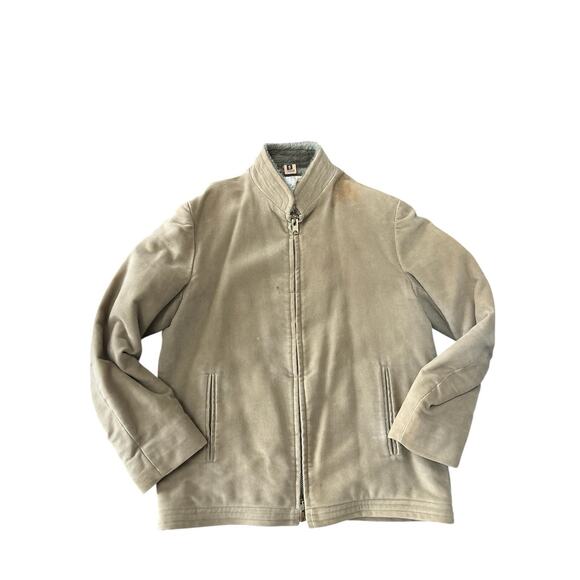 VTG 70s Distressed Zero King Full Zip Men's M Sherpa Lined Jacket Coat Gorp Core - Picture 1 of 16